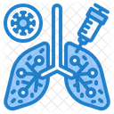 Vaccine In Lung  Icon
