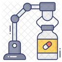 Vaccine Manufacturing Vaccine Bottle Medicine Production Icon