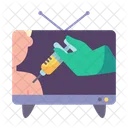 Tv Television Vaccination Icon