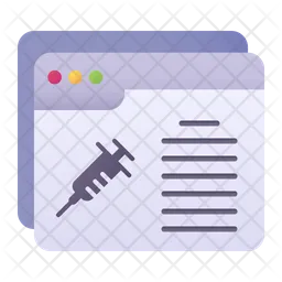 Vaccine Website  Icon