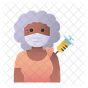 Vacinacao De Mulher Idosa Idoso Vacinacao De Mulher Icon