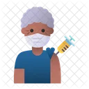 Vacunacion De Anciano Anciano Hombre Icon