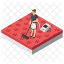 Vacuum Cleaning Carpet Cleaner Room Cleaning Services Icon