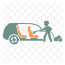Vacuum Interior Car Wash Car Icon