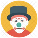 Clown Vagabondo Faccia Da Clown Burlone Del Circo Icon