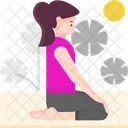 Vajrasana Asana Yoga アイコン