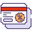 Voucher De Desconto Cupom De Desconto Cupom Ícone