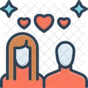 Valentine Hearts Romantic Icon