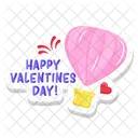 Valentine Air Balloon  Icône