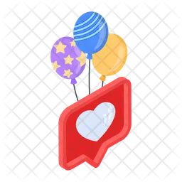 Valentine Balloons  Icon