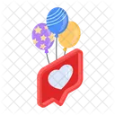 Valentine Balloons Love Balloons Decorative Balloons 아이콘