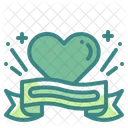 Valentine Banner Banner Heart Love Icon