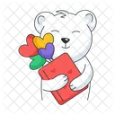 Valentine Bear Valentine Card Valentine Wish Icon
