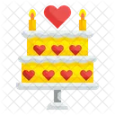 Valentine Cake Cake Birthday Icon