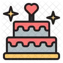 Valentine cake  Icon