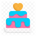 Valentine cake  Icon