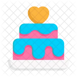 Valentine cake  Icon