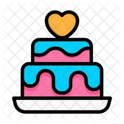 Valentine cake  Icon