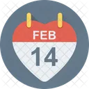 Heart Calendar Wall Icon