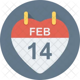 Valentine calendar  Icon
