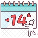 Valentine Calendar  Icon