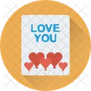 Valentine Card Greeting Icon