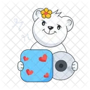 Valentine Cd Romantic Cd Valentine Bear Icon