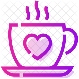 Valentine Coffee Icon Of Colored Outline Style Available In Svg Png Eps Ai Icon Fonts