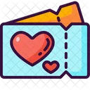 Coupon Ticket Heart Icon