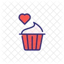 Valentine Cup Cake Cupcake Cup Cake Icon