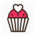 Valentine Cup Cake  Icon