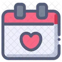 Calendar Valentine Date Icon