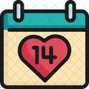 Calendar Valentine Th Icon