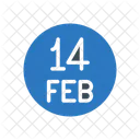 February Valentine Love Icon