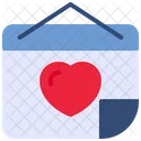 Post It Heart Love Icon