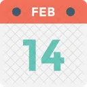 Calendar Valentine Day Icon