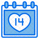 Heart Love Calendar Icon