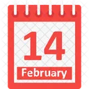Valentine Calendar February Calendar Icon