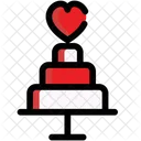 Valentine day cake  Icon