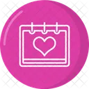 Valentine Day Calendar Date Calendar Icon