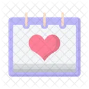 Valentine Day Calendar Date Calendar Icon