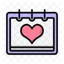 Valentine Day Calendar Date Calendar Icon