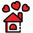 Valentine day house  Icon