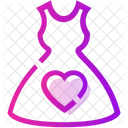 Valentine Day Heart Dress Icon