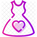 Valentine Day Heart Dress Icon