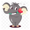 Elephant Stickers Elephant Cartoon Funny Elephant Icon