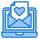 Valentine Email Valentine Invitation Laptop Icon