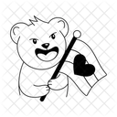 Valentine Flag  Icon
