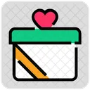Valentine Day Gift Box Heart Icon