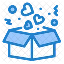 Valentine Gift Delivery Box Delivery Icon